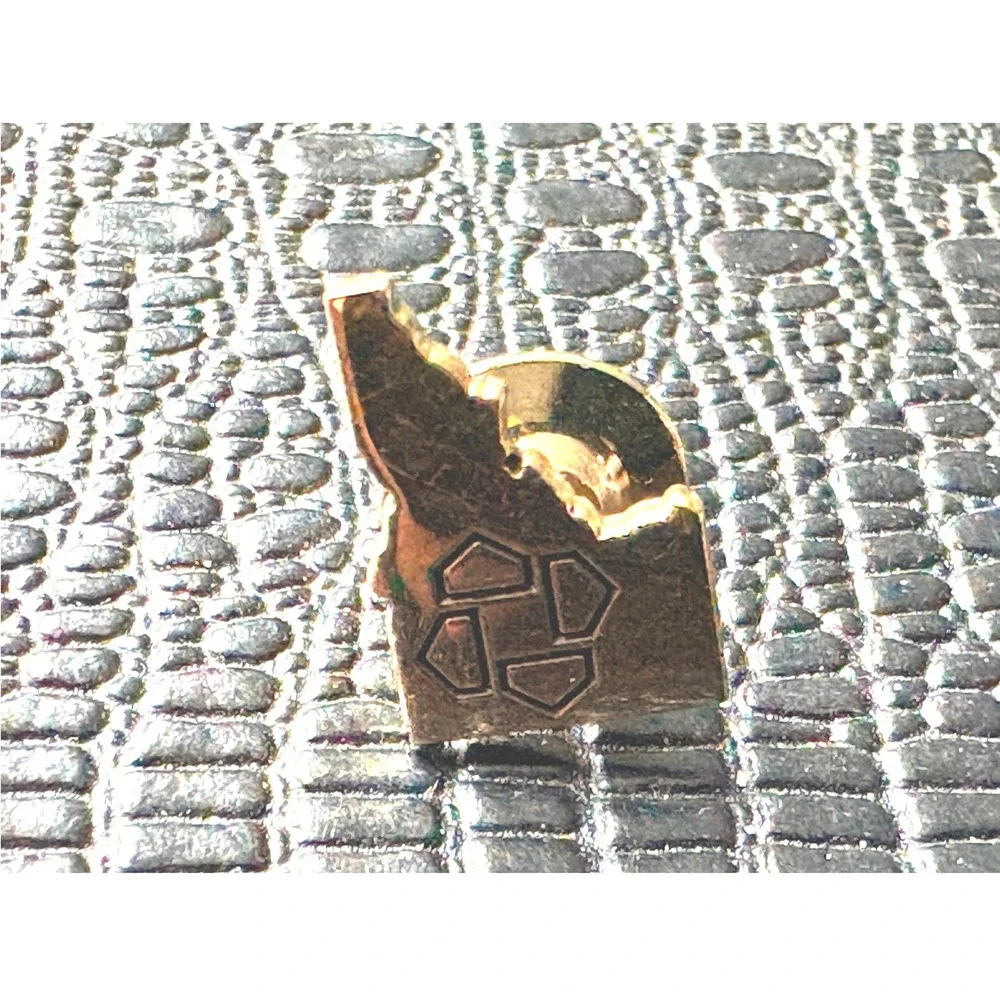 Vintage Gold Filled Idaho State Shape Lapel Pin 1.53g Collectible Jewelry